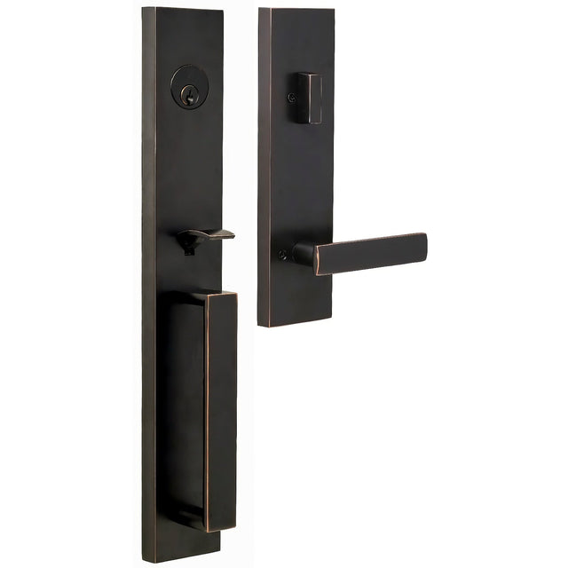 Weslock 02890-131SL2D oil rubbed bronze single cylinder handleset