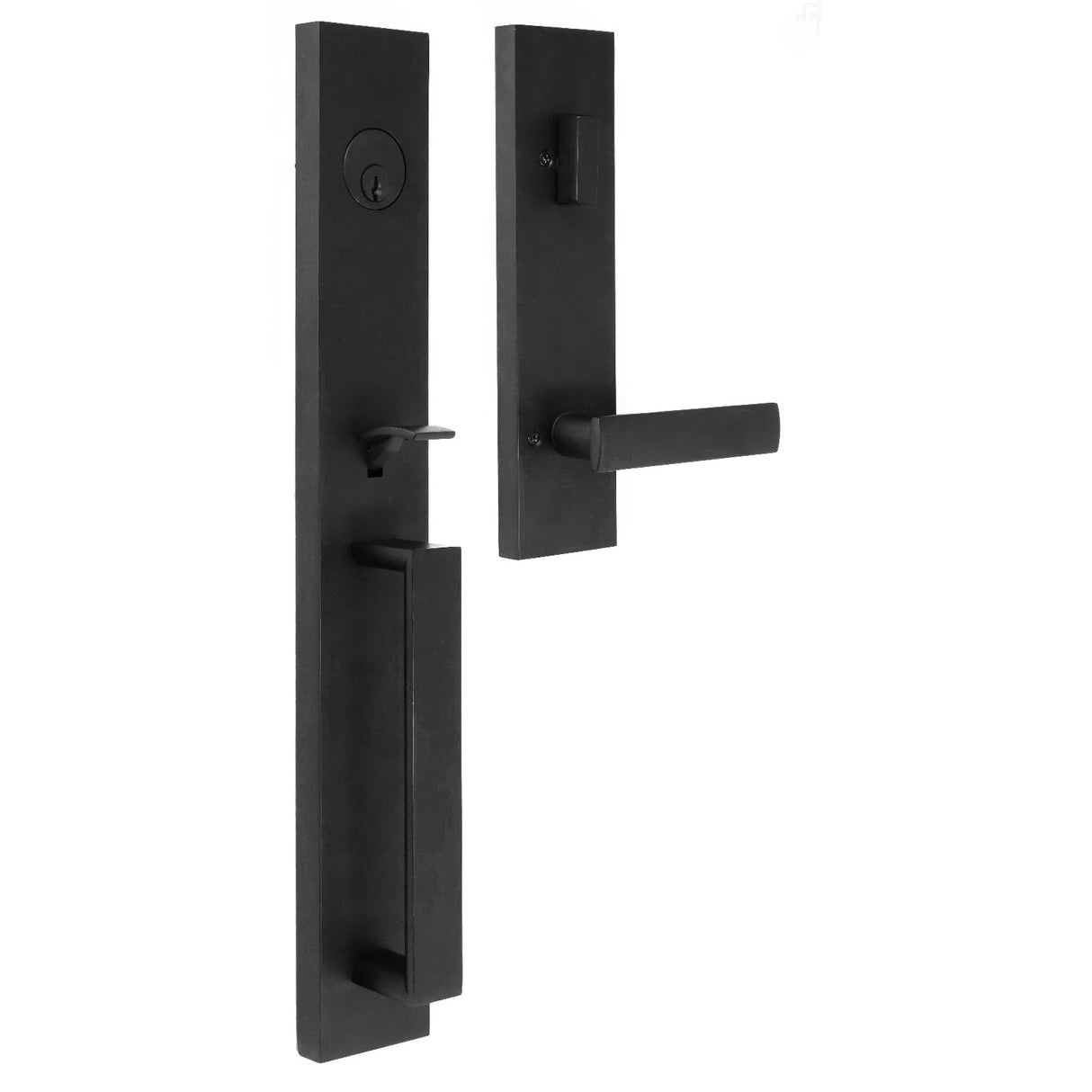 Weslock 02890-232SL2D matte black single cylinder handleset