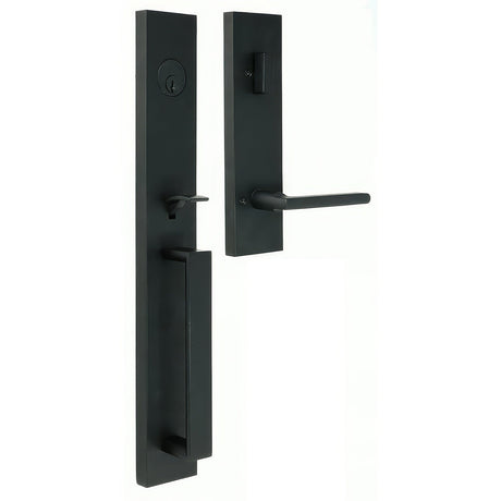 Weslock 02890-252SL2D matte black single cylinder handleset