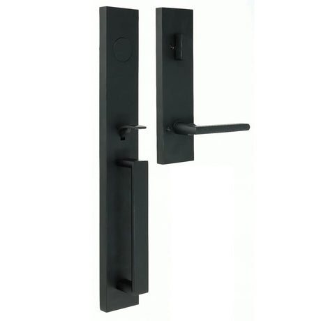 Weslock 02895-2520020 matte black dummy handleset