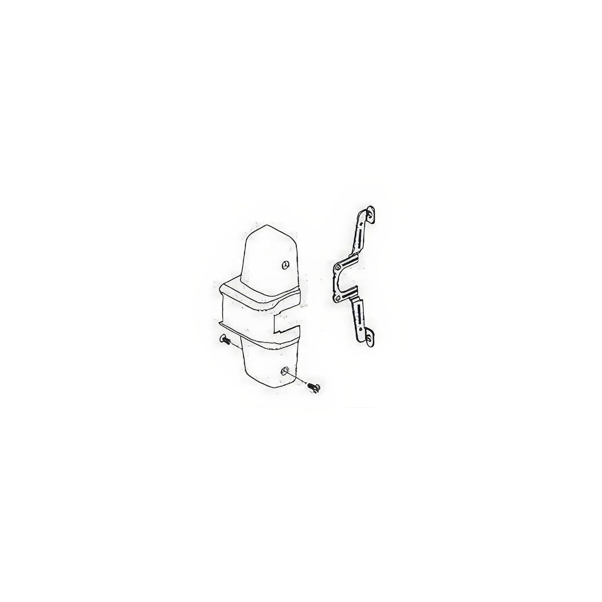 Von Duprin 05007232D satin stainless steel center case cover
