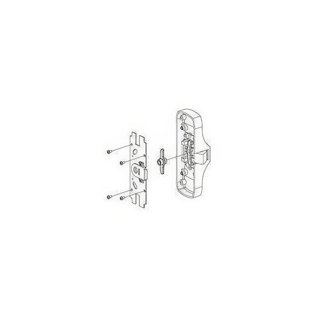 Von Duprin 05010110B oil rubbed bronze night latch backplate conversion kit