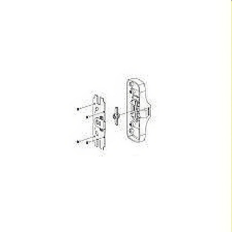 Von Duprin 05010126 polished chrome night latch backplate conversion kit