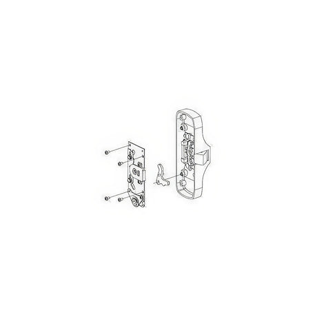 Von Duprin 05010326 polished chrome knob / lever backplate conversion kit