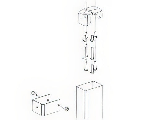 Von Duprin 050335SP313 sprayed duranodic mullion top fitting and cover