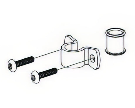 Von Duprin 05048226D satin chrome rod guide kit