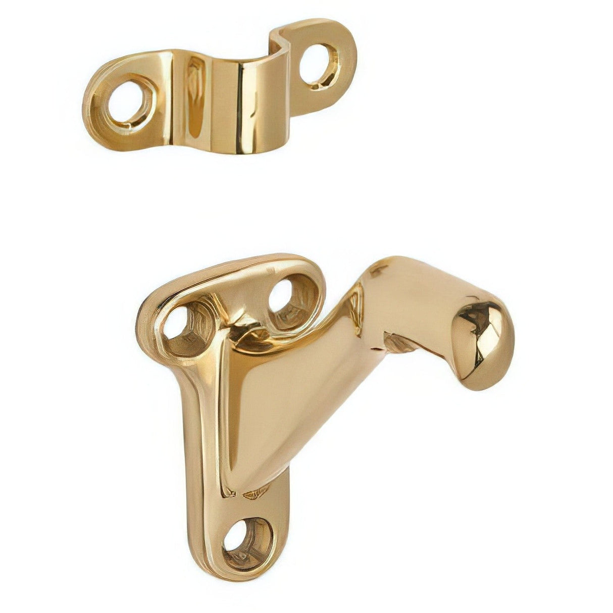 Ives 059A3 polished brass handrail bracket