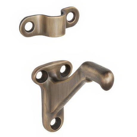 Ives 059A5 antique brass handrail bracket
