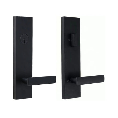Weslock 066213232SL2D matte black single cylinder handleset