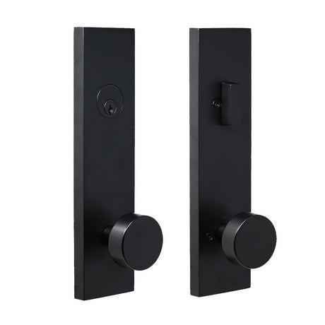 Weslock 066214242SL2D matte black single cylinder handleset