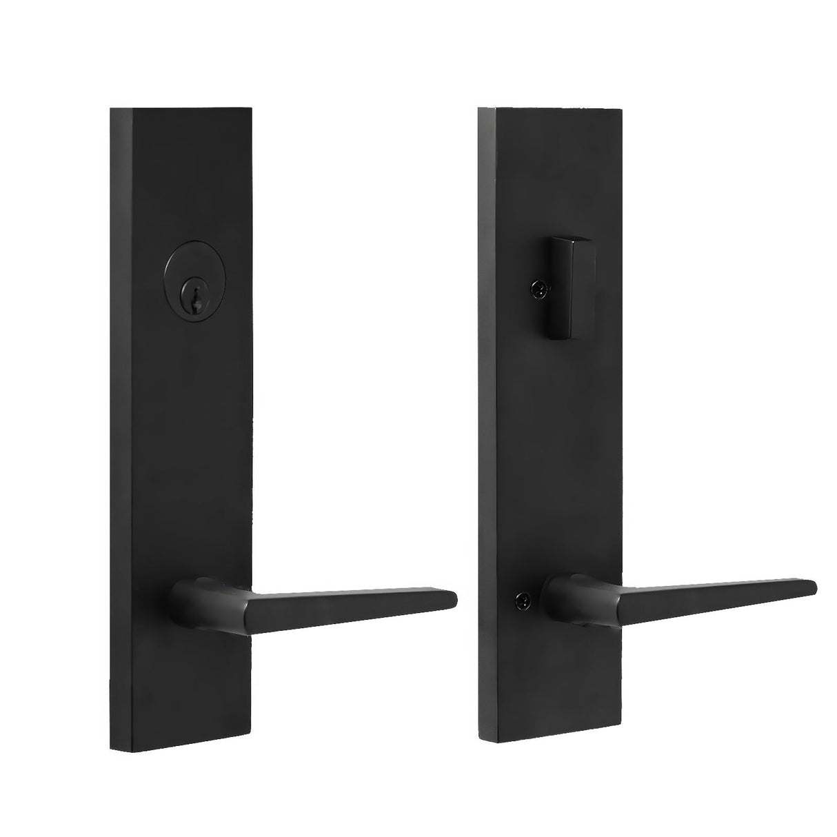 Weslock 066217272SL2D matte black single cylinder handleset