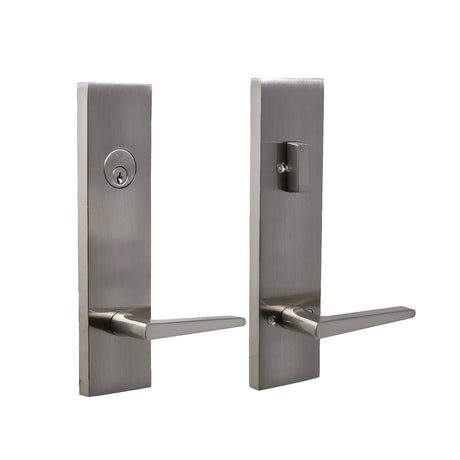 Weslock 066217N7NSL2D satin nickel single cylinder handleset