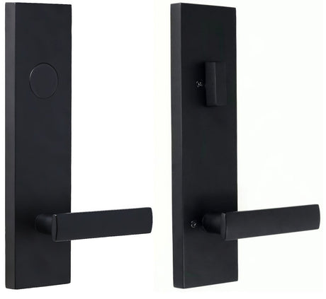 Weslock 0662532320020 matte black dummy handleset