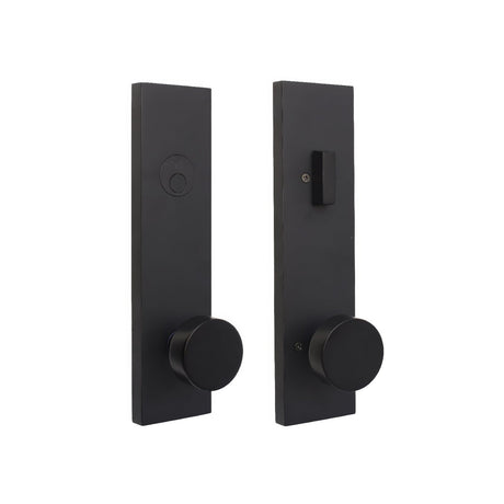 Weslock 0662542420020 matte black dummy handleset