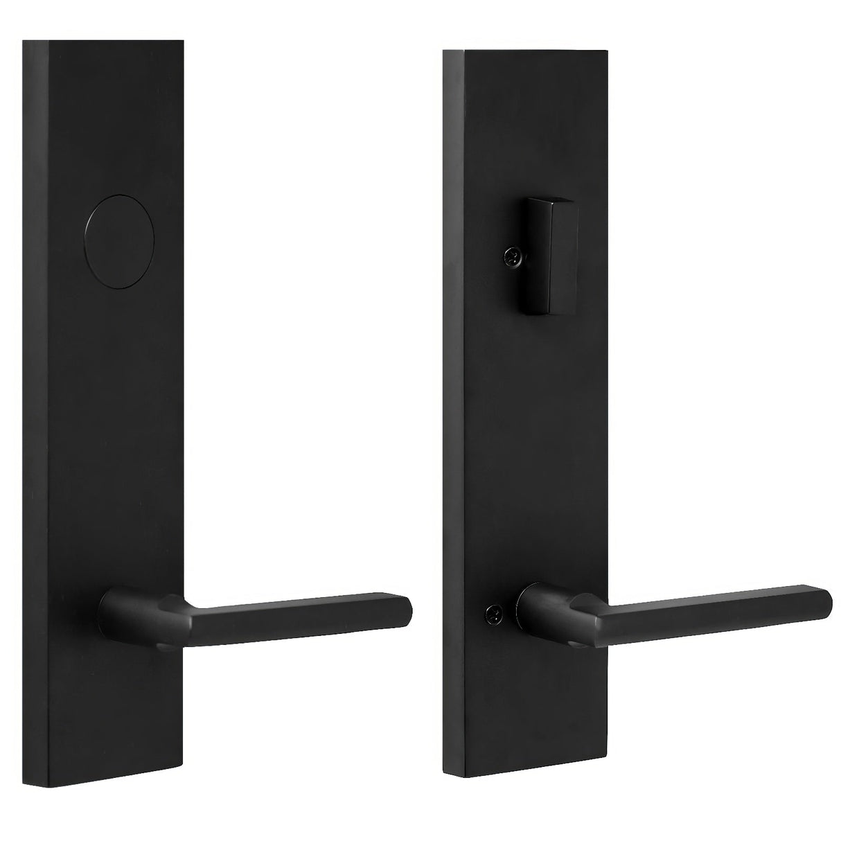 Weslock 0662552520020 matte black dummy handleset