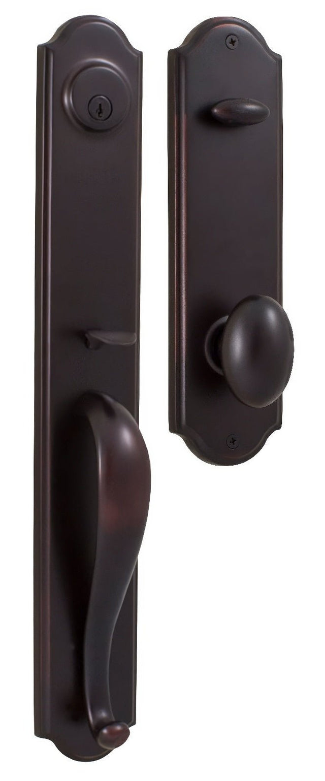 Weslock 06641-1J1SL2D oil rubbed bronze single cylinder handleset