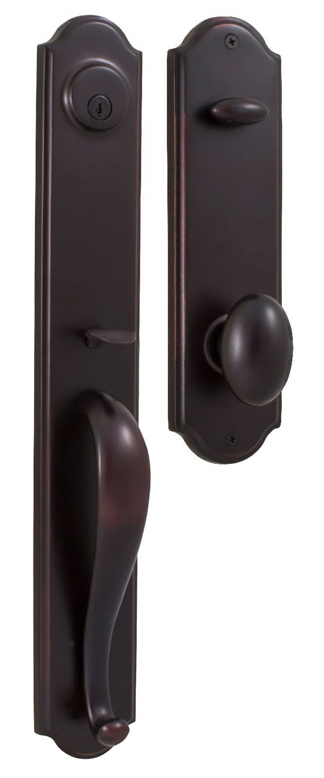 Weslock 06645-1J10020 oil rubbed bronze dummy handleset