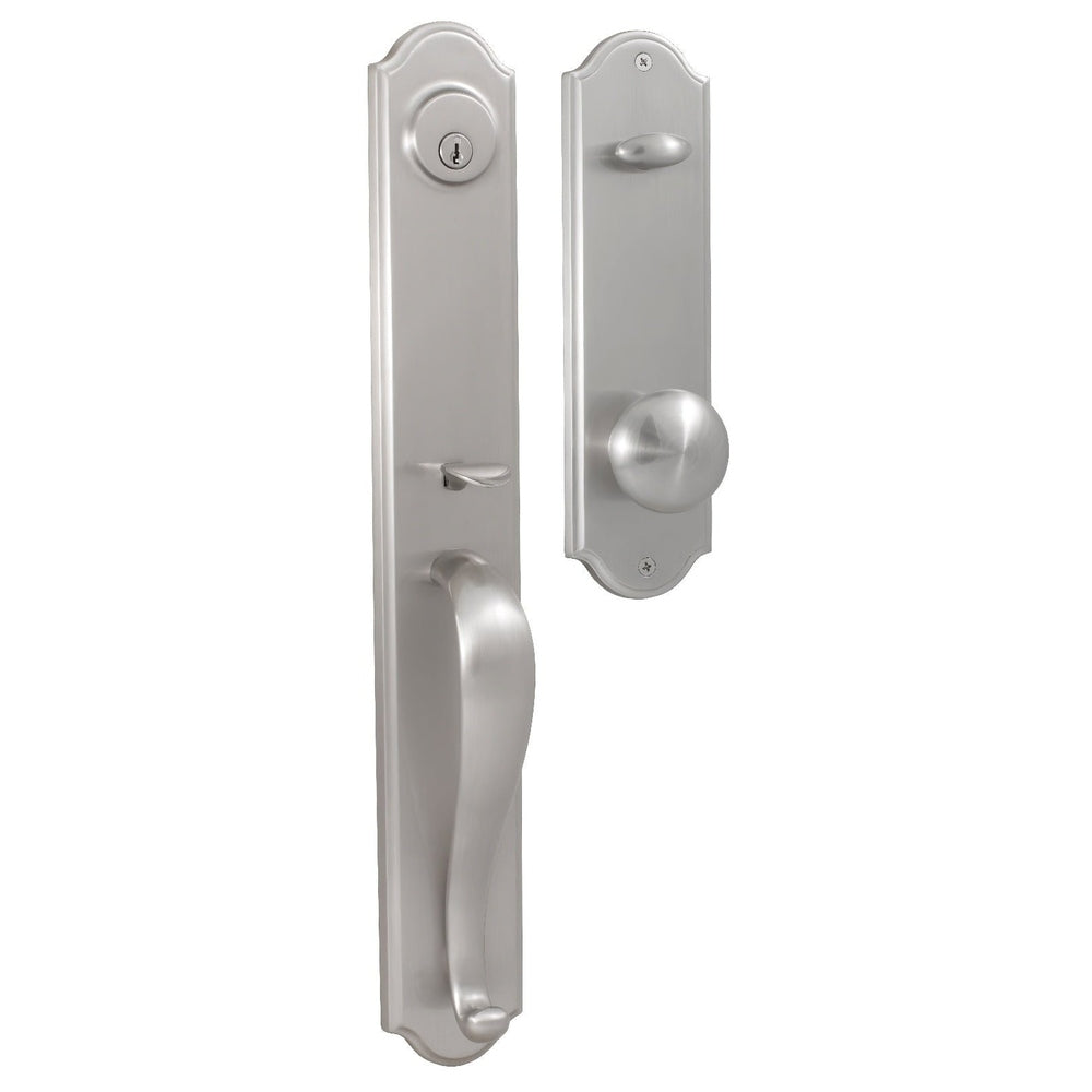 Weslock 06645-NIN0020 satin nickel dummy handleset