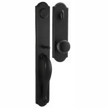 Weslock 07680-2F2SL2D black single cylinder handleset