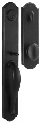 Weslock 07680-2M2SL2D black single cylinder handleset