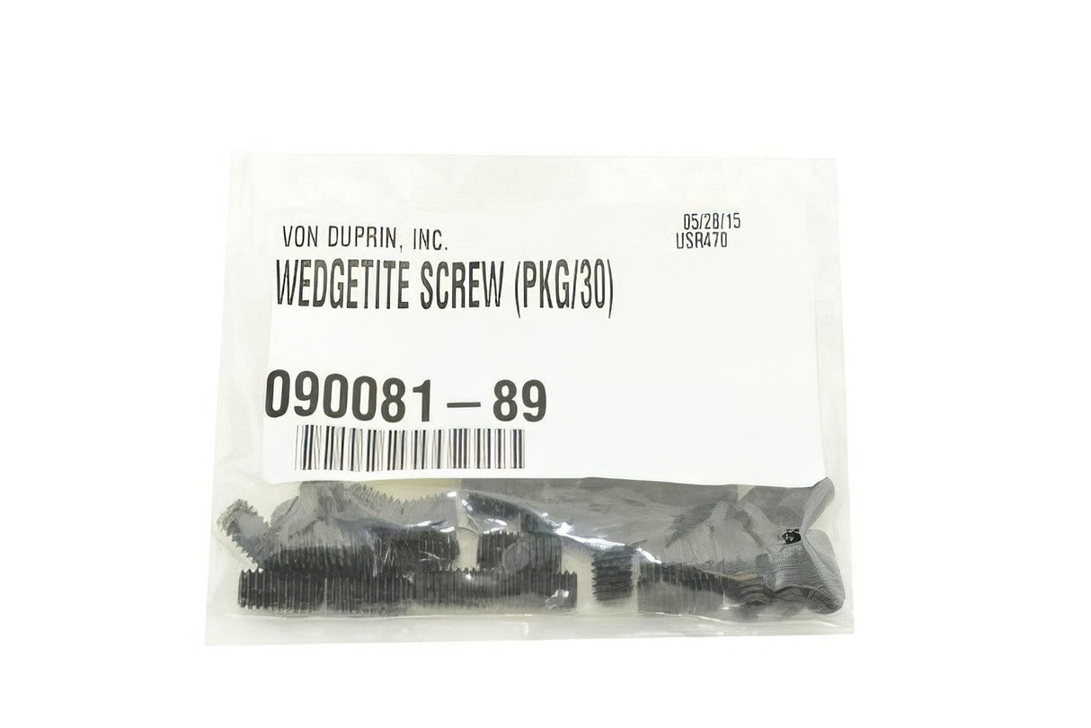Von Duprin 090081 screw package, front view