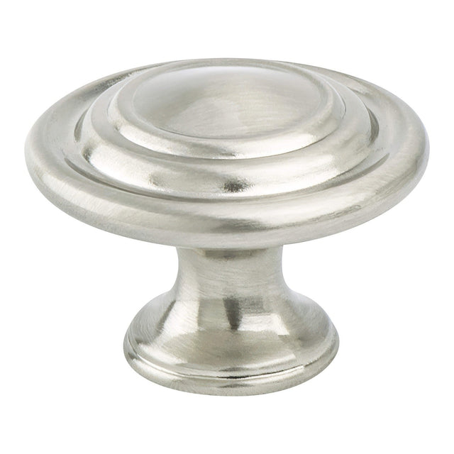 Berenson 0931-1BPN-P brushed nickel round cabinet knob