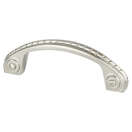 Berenson 0945-1BPN-P brushed nickel arched cabinet pull