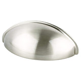 Berenson 0967-155-P Advantage Plus Transitional Three cup pull in polished brass, additional view