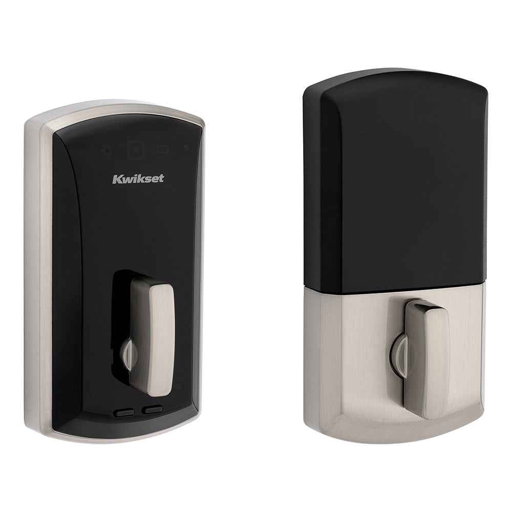 Kwikset 1000 20 Min UL Unite Electronic Smart MF Deadbolt in Satin Nickel