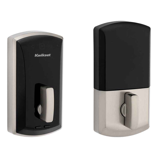 Kwikset 1000 20 Min UL Unite Electronic Smart MF Deadbolt in Satin Nickel