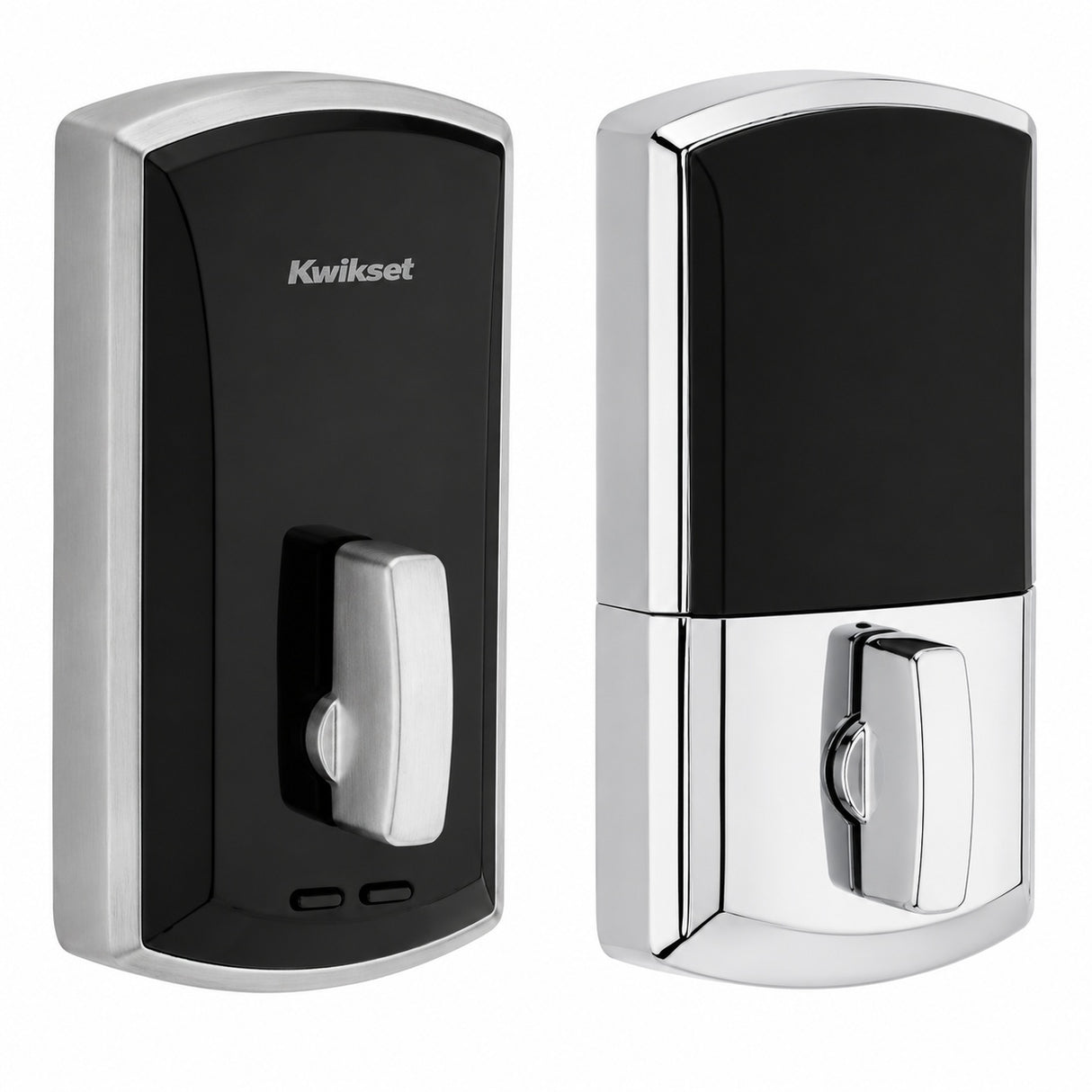 Kwikset 1000 20 Min UL Unite Electronic Smart MF Deadbolt in Satin Chrome by Bright Chrome