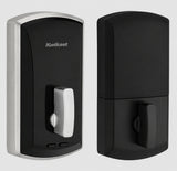 Kwikset 1000 20 Min UL Unite Electronic Smart MF Deadbolt in Satin Chrome by Matte Black