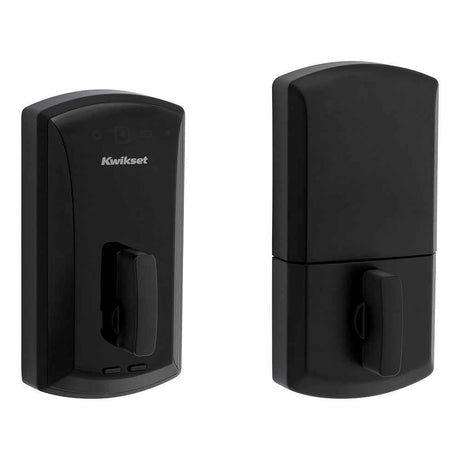Kwikset 1000 20 Min UL Unite Electronic Smart MF Deadbolt in Matte Black