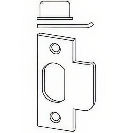 Schlage Commercial 10013626112 satin chrome strike plate
