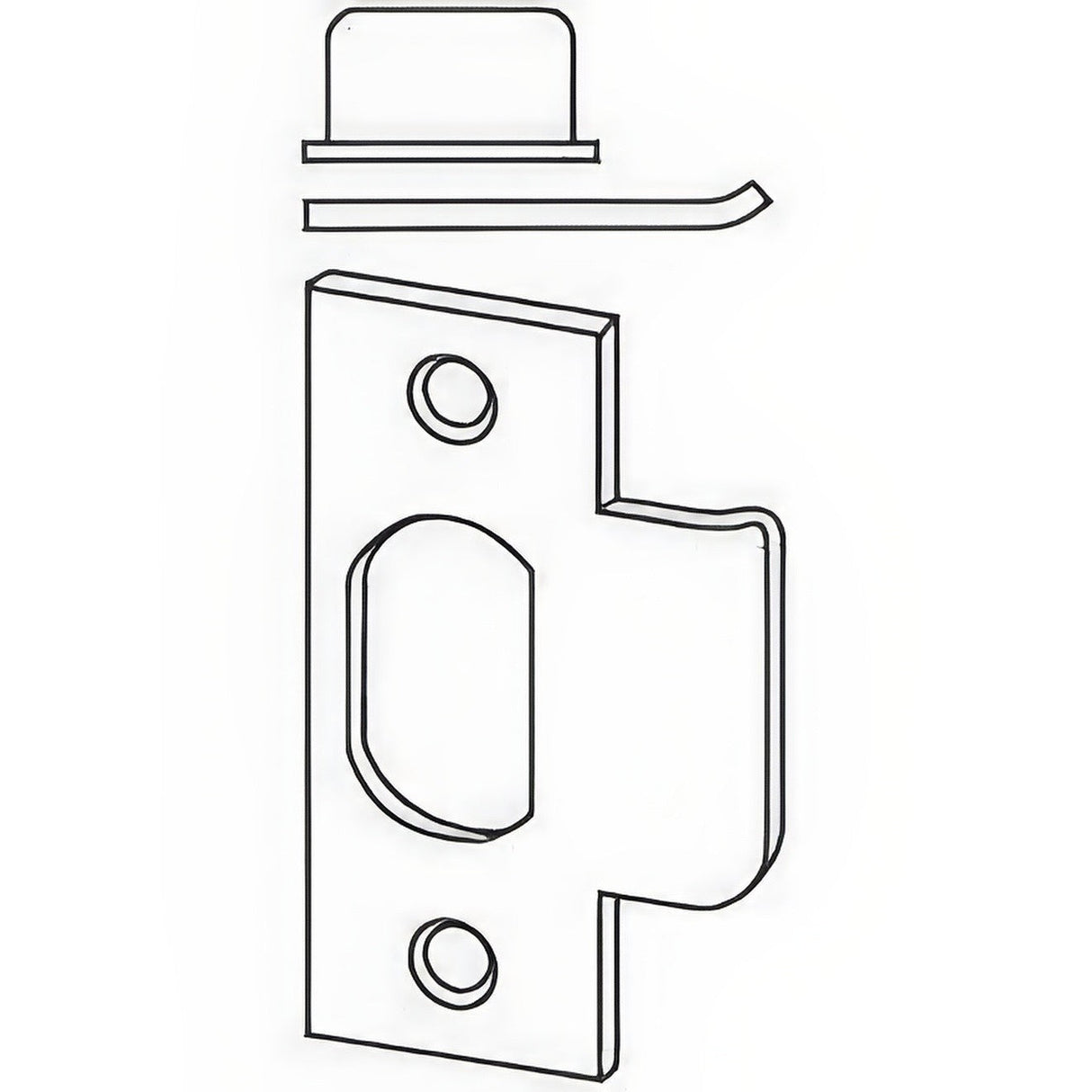 Schlage Commercial 10013626112 satin chrome strike plate