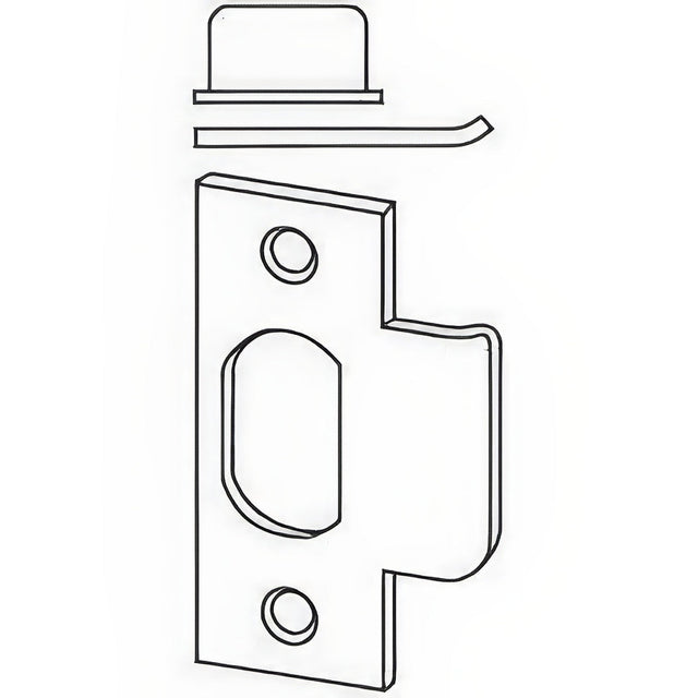 Schlage Commercial 10013626112 satin chrome strike plate