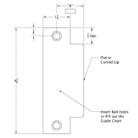 Accurate Strikes 1002510B134 oil rubbed bronze strike