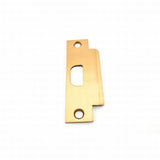 Schlage 10025612 strike plate in satin stainless, additional view