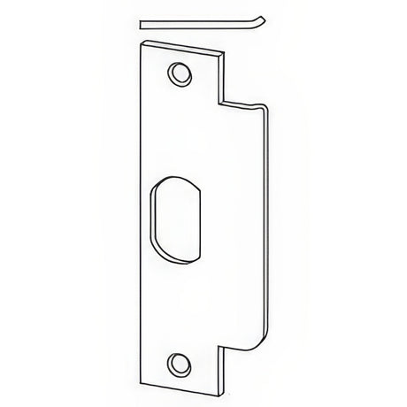 Schlage Commercial 10025622 matte black strike plate