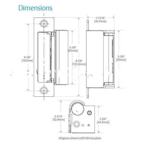 HES 1006-109 trim adapter, front view