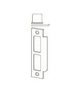 Schlage Commercial 10072606 satin brass strike plate