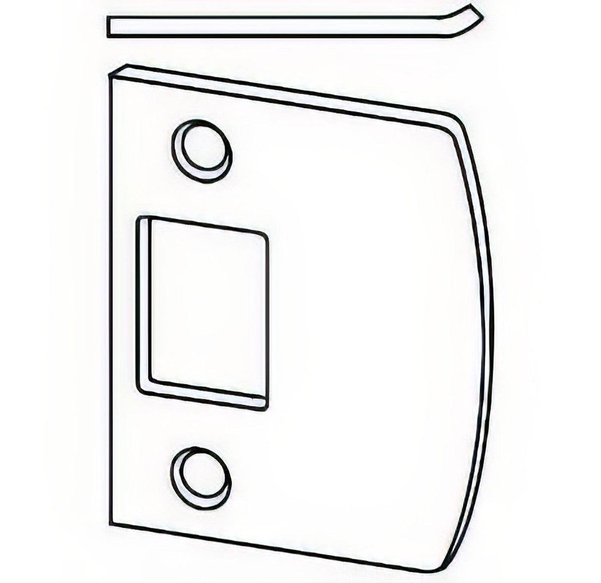 Schlage Commercial 10095626 satin chrome strike plate