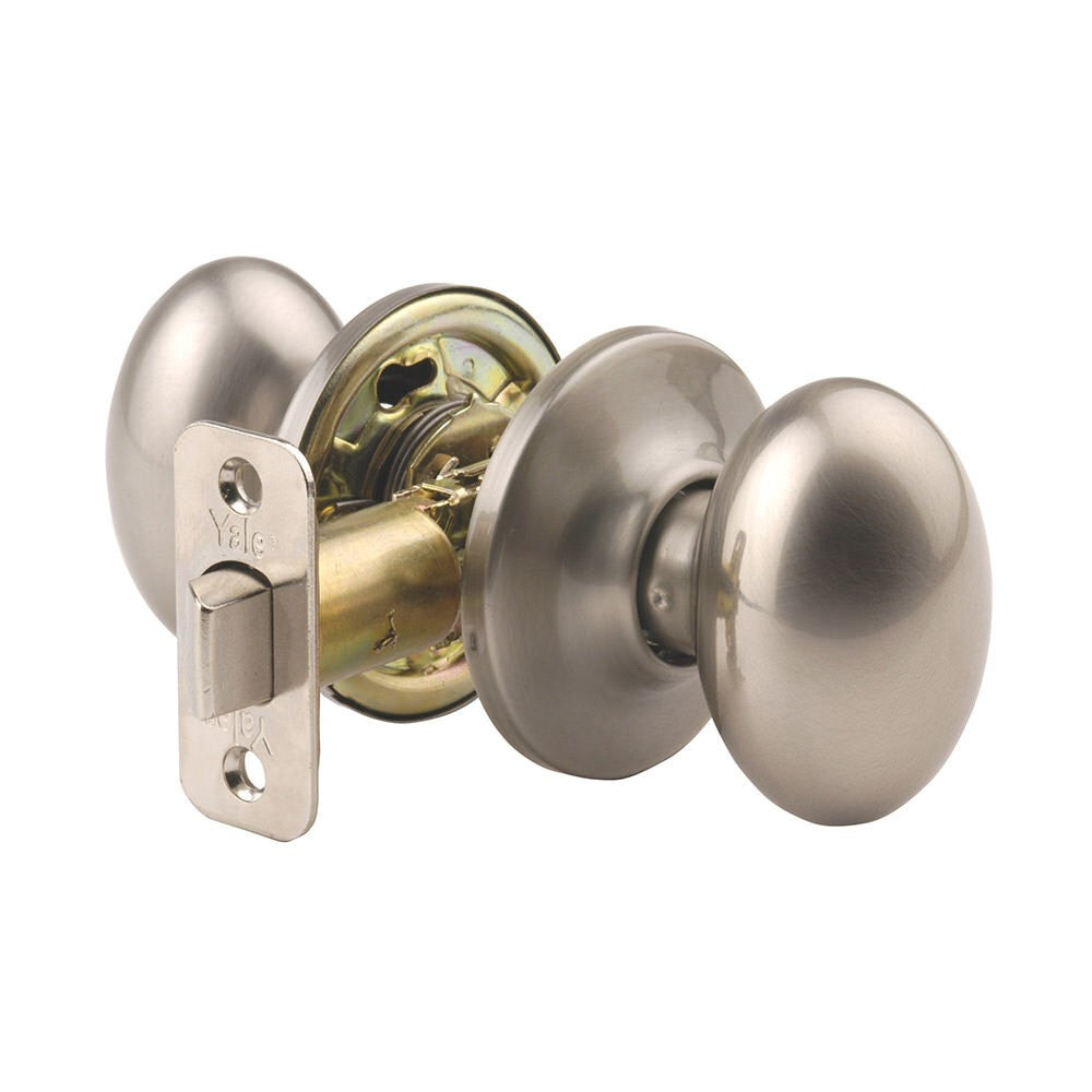 Yale 100T15 satin nickel passage door knob