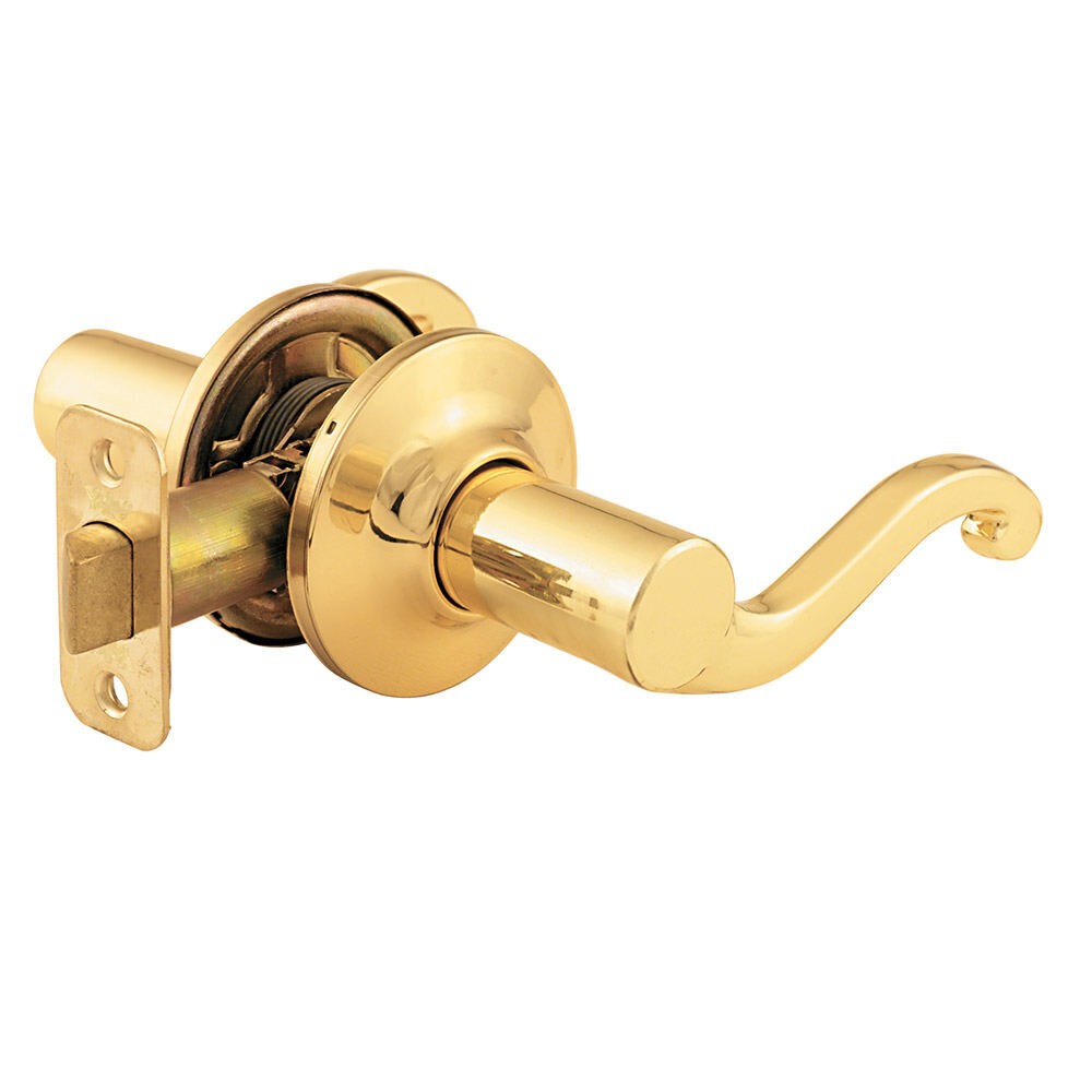 Yale 101SL605 polished brass passage door lever