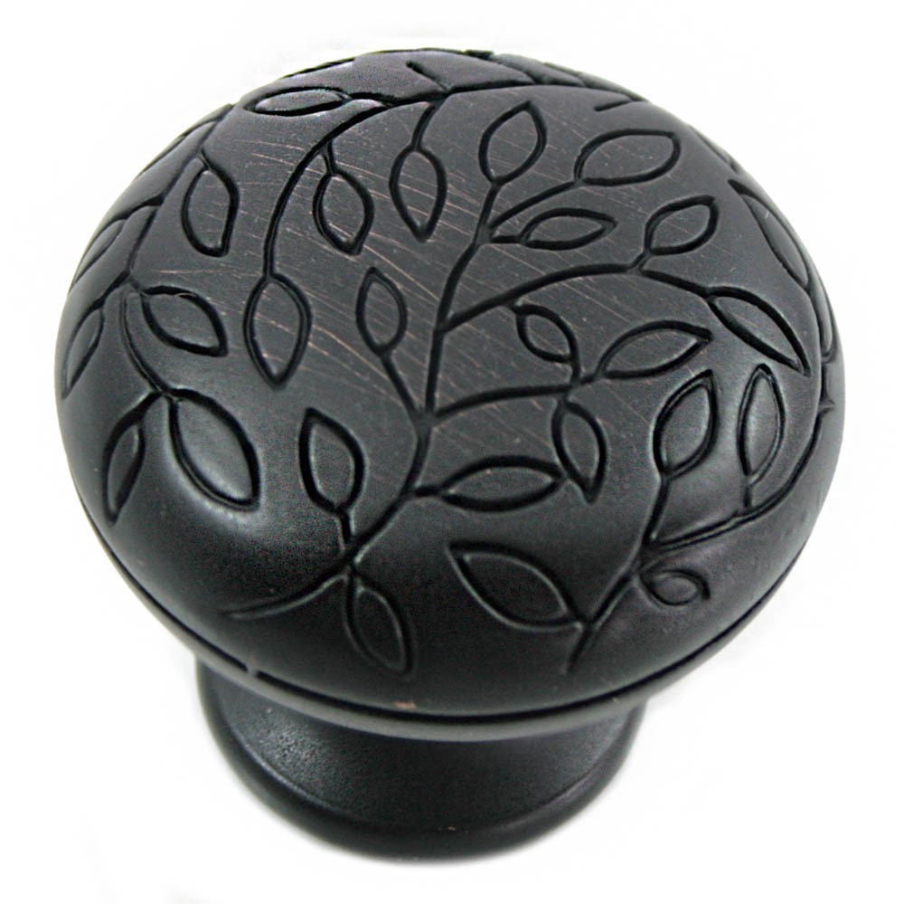 MNG Hardware 10213 102 1-1/4" Round Vine Cabinet Knob Oil Rubbed Bronze