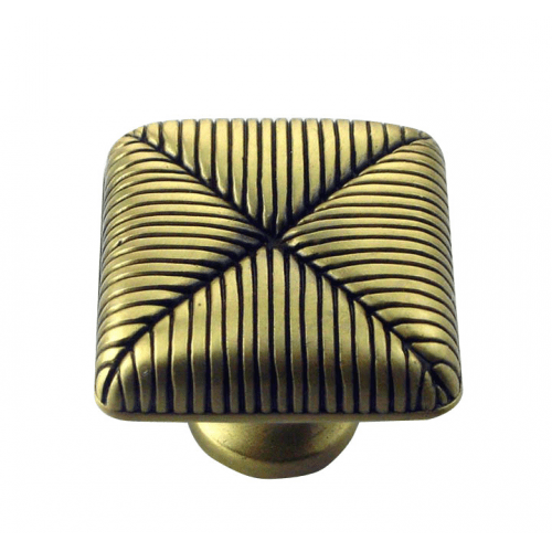 MNG Hardware 10710 107 1-3/8" Seat Cushion Cabinet Knob Satin Antique Brass