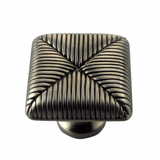 MNG Hardware 10711 107 1-3/8" Seat Cushion Cabinet Knob Satin Antique Nickel