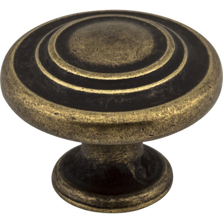 Elements 107AEM distressed antique brass cabinet knob