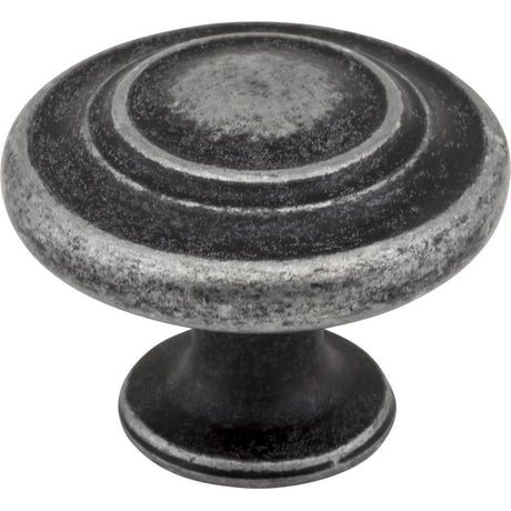 Elements 107ASM distressed antique silver cabinet knob