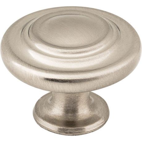 Elements 107SN satin nickel cabinet knob